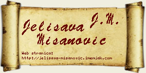 Jelisava Mišanović vizit kartica